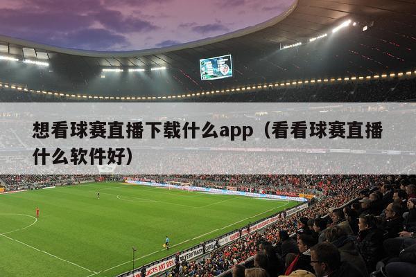 想看球赛直播下载什么app（看看球赛直播什么软件好）