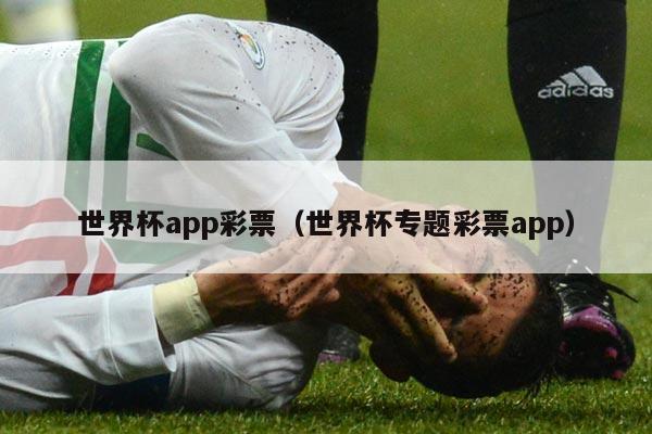 世界杯app彩票（世界杯专题彩票app）