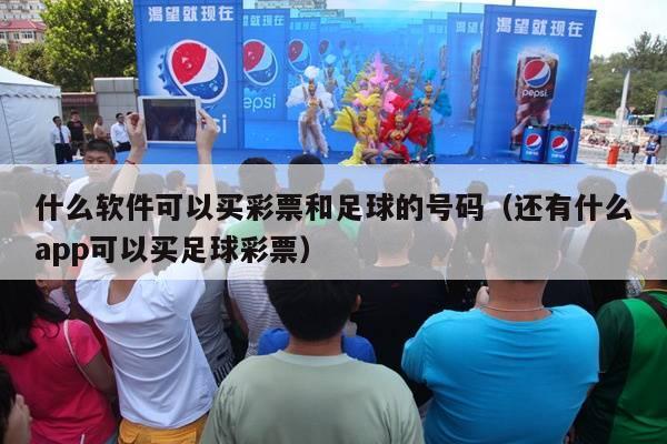 什么软件可以买彩票和足球的号码（还有什么app可以买足球彩票）