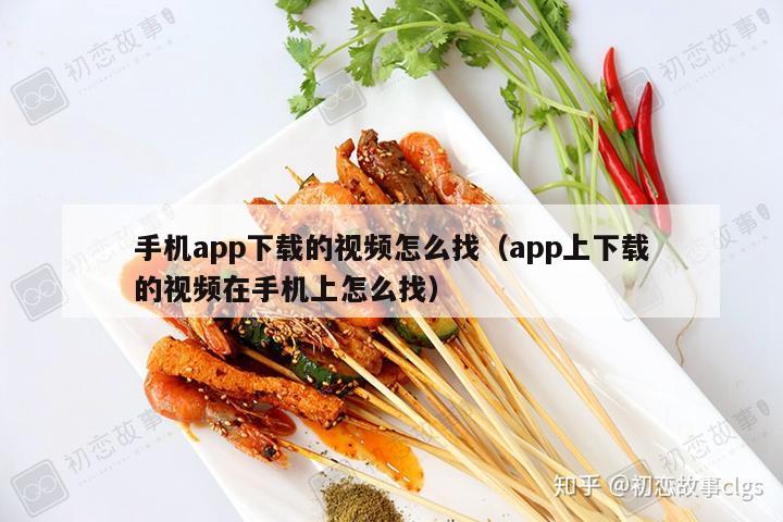 手机app下载的视频怎么找（app上下载的视频在手机上怎么找）