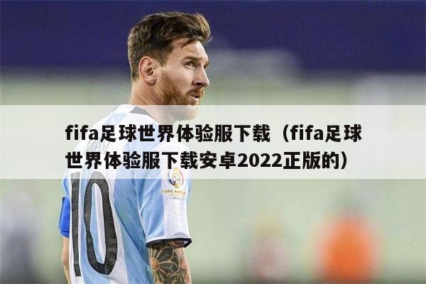 fifa足球世界体验服下载（fifa足球世界体验服下载安卓2022正版的）