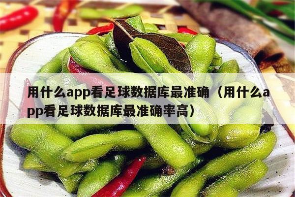 用什么app看足球数据库最准确（用什么app看足球数据库最准确率高）