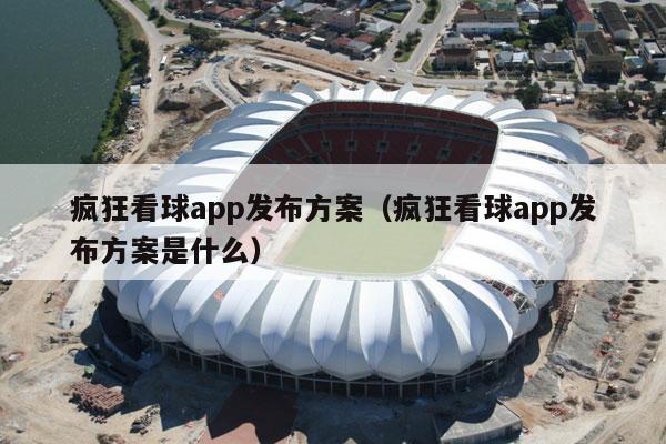 疯狂看球app发布方案（疯狂看球app发布方案是什么）