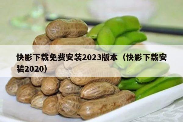 快影下载免费安装2023版本（快影下载安装2020）