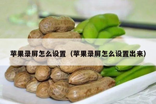 苹果录屏怎么设置（苹果录屏怎么设置出来）