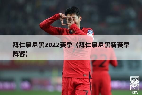 拜仁慕尼黑2022赛季（拜仁慕尼黑新赛季阵容）