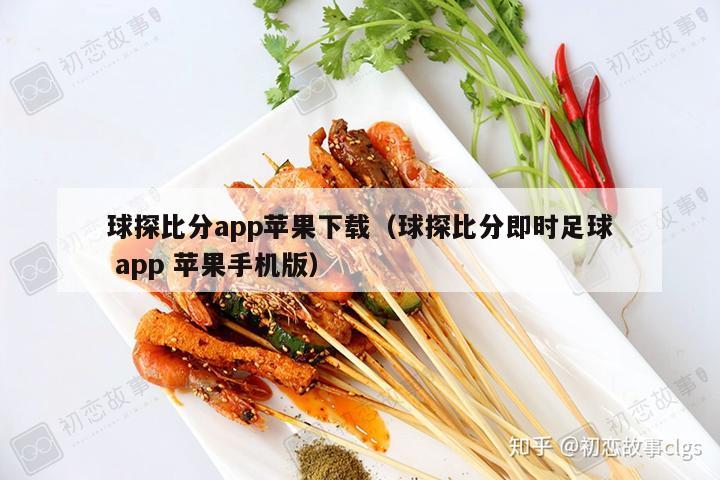 球探比分app苹果下载（球探比分即时足球 app 苹果手机版）