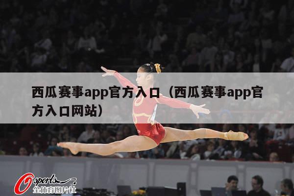 西瓜赛事app官方入口（西瓜赛事app官方入口网站）