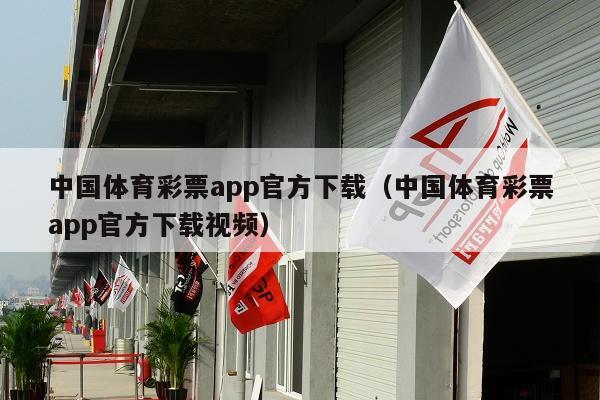 中国体育彩票app官方下载（中国体育彩票app官方下载视频）